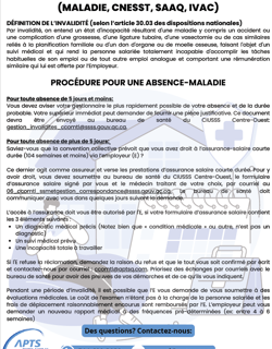 Procédure en cas d'invalidité Procédure en cas d'invalidité