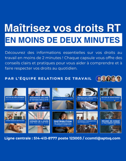 Maîtrisez vos droits RT en moins de deux minutes