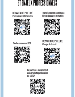 Dossiers de l'heure du SOTEP_cliquez sur les liens / SOTEP ongoing projects_click on the links