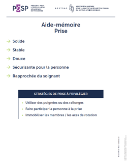Aide-mémoire: Prise Aide-mémoire: Prise