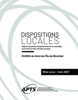 Dispositions locales du CIUSSS du Nord-de-l'Ile-de-Montréal Dispositions locales du CIUSSS du Nord-de-l'Ile-de-Montréal