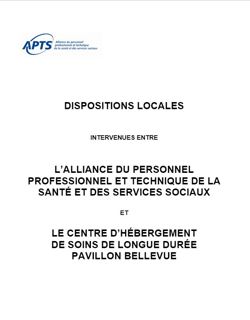 Dispositions locales du Pavillon Bellevue Dispositions locales du Pavillon Bellevue